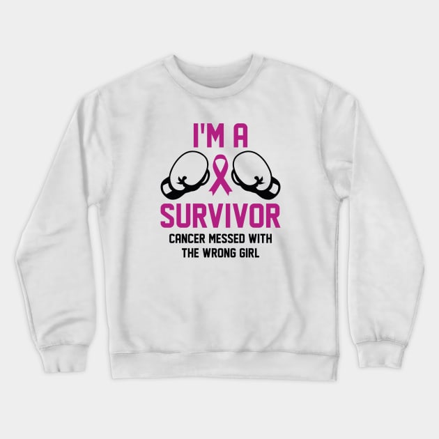 Cancer Survivor Crewneck Sweatshirt by CreativeJourney